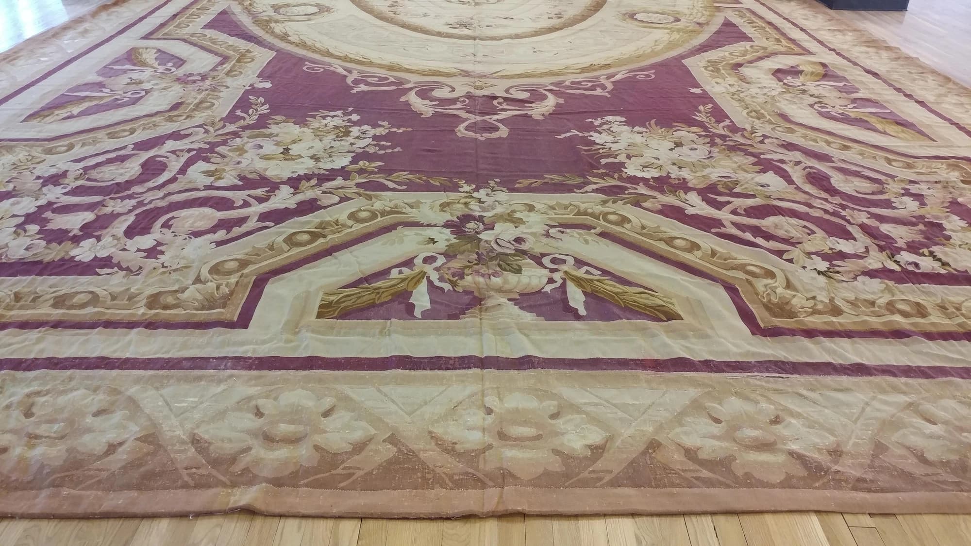 Aubusson Carpet in Pale Rose, actual catalog view 5