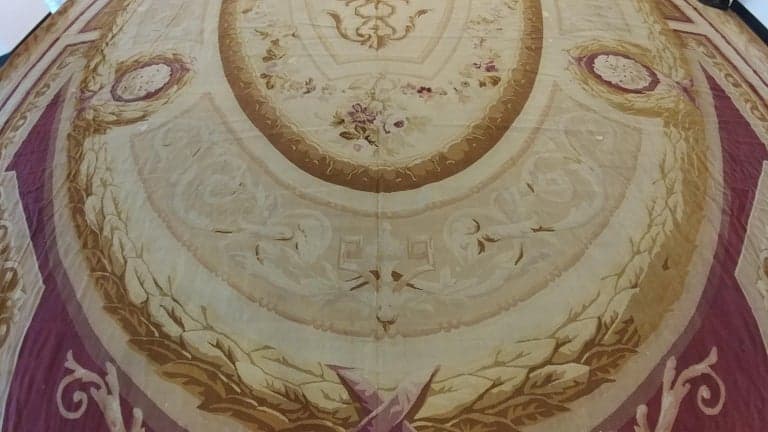 Aubusson Carpet in Pale Rose, actual catalog view 2