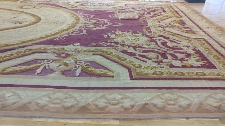 Aubusson Carpet in Pale Rose, actual catalog view 3