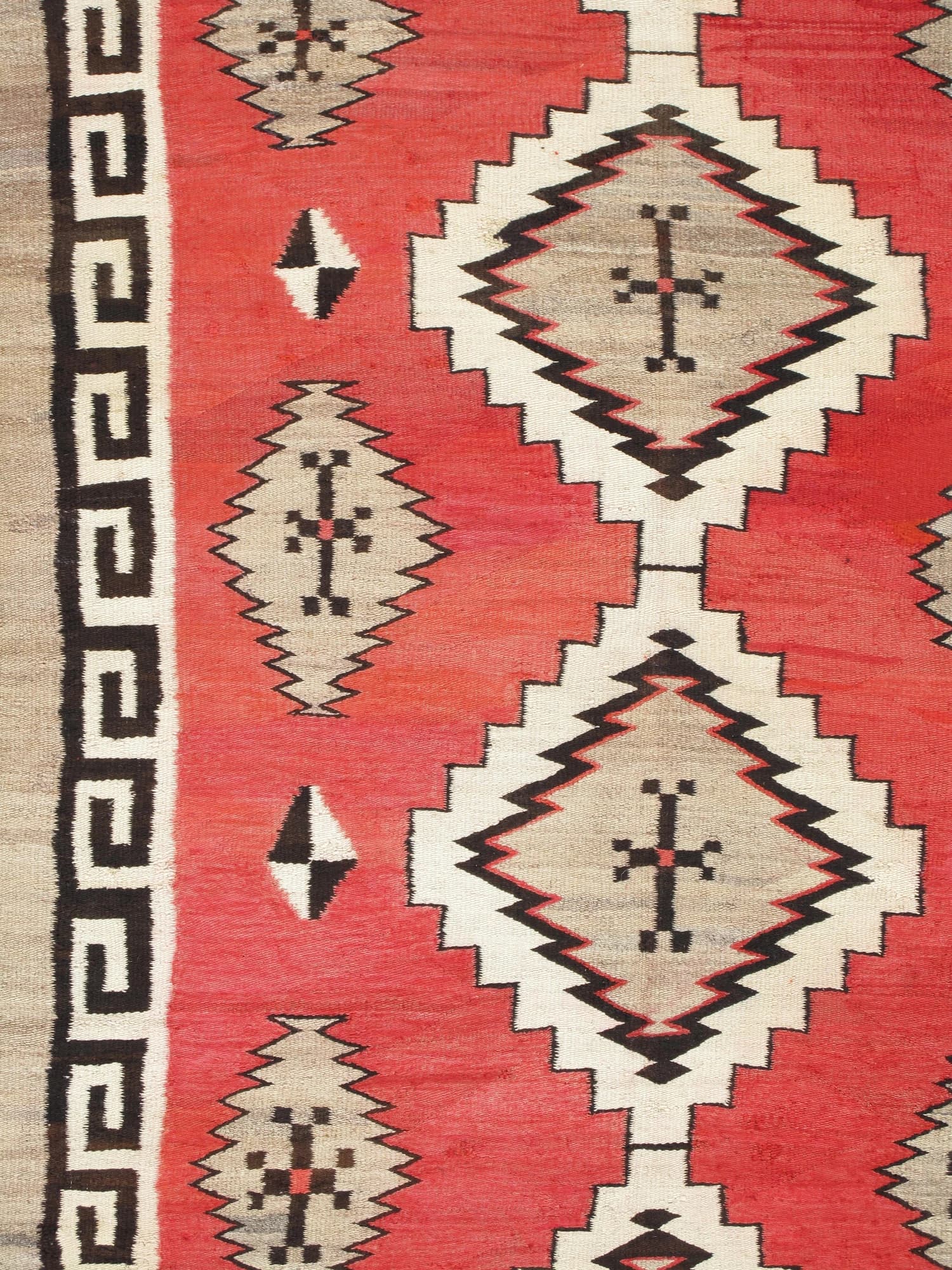 Navajo Rug in Red and Ivory, actual catalog view 5