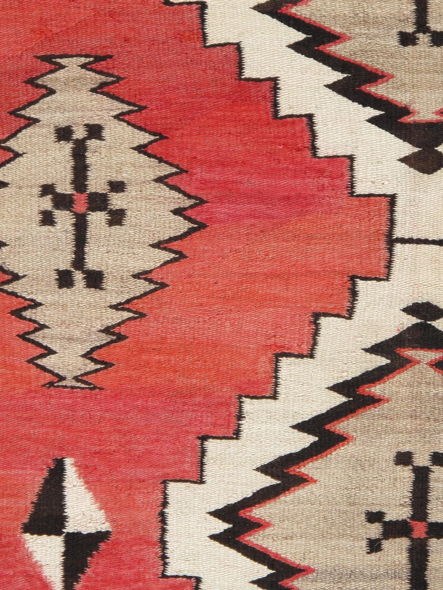 Navajo Rug in Red and Ivory, actual catalog view 4