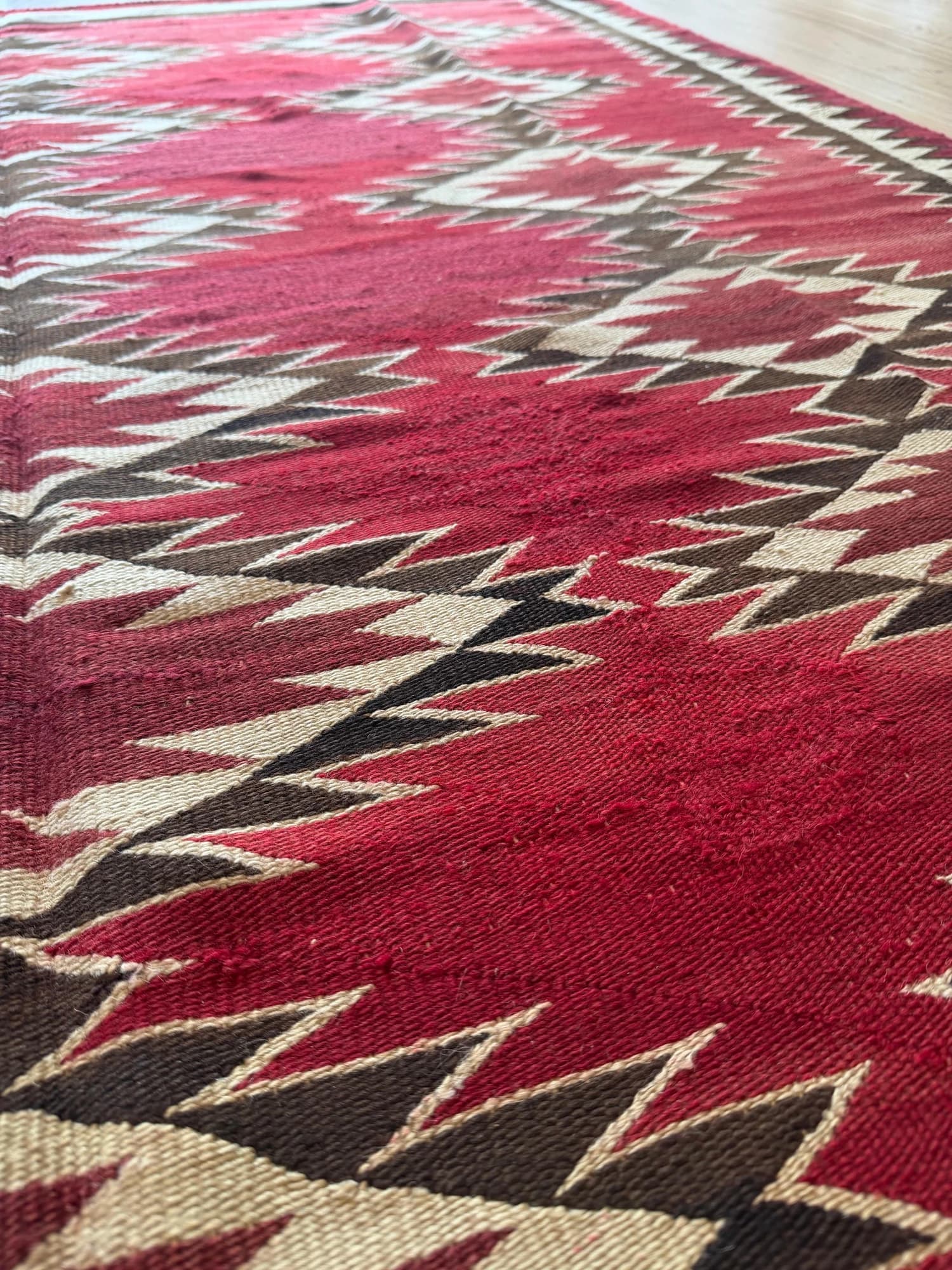 Navajo Red Field Rug, circa 1900, actual catalog view 11