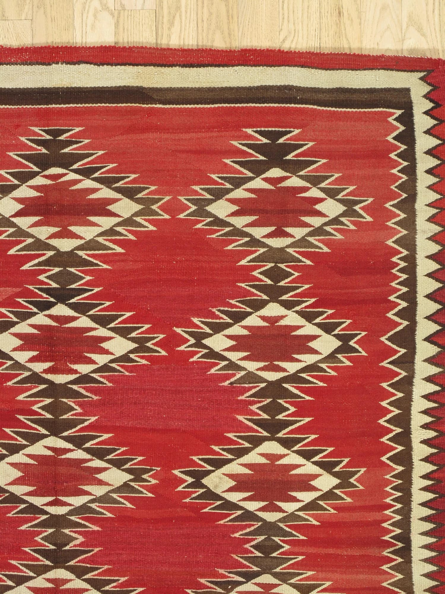 Navajo Red Field Rug, circa 1900, actual catalog view 4