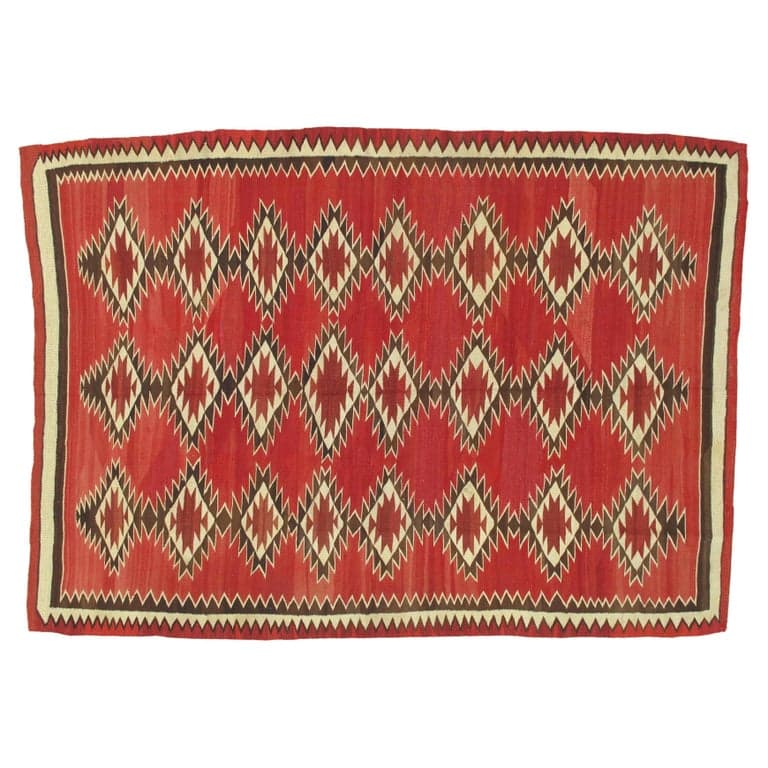 Navajo Red Field Rug, circa 1900