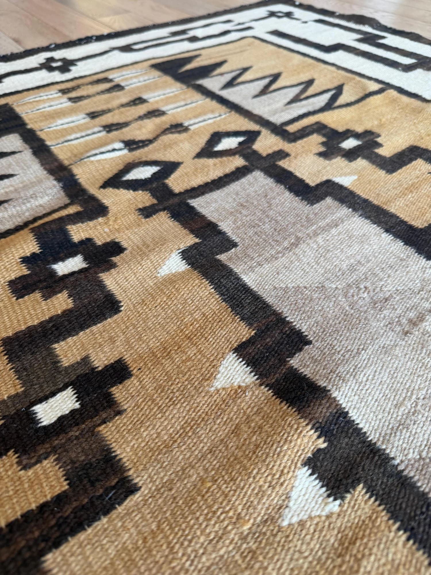Navajo Geometric Rug, circa 1920, actual catalog view 12