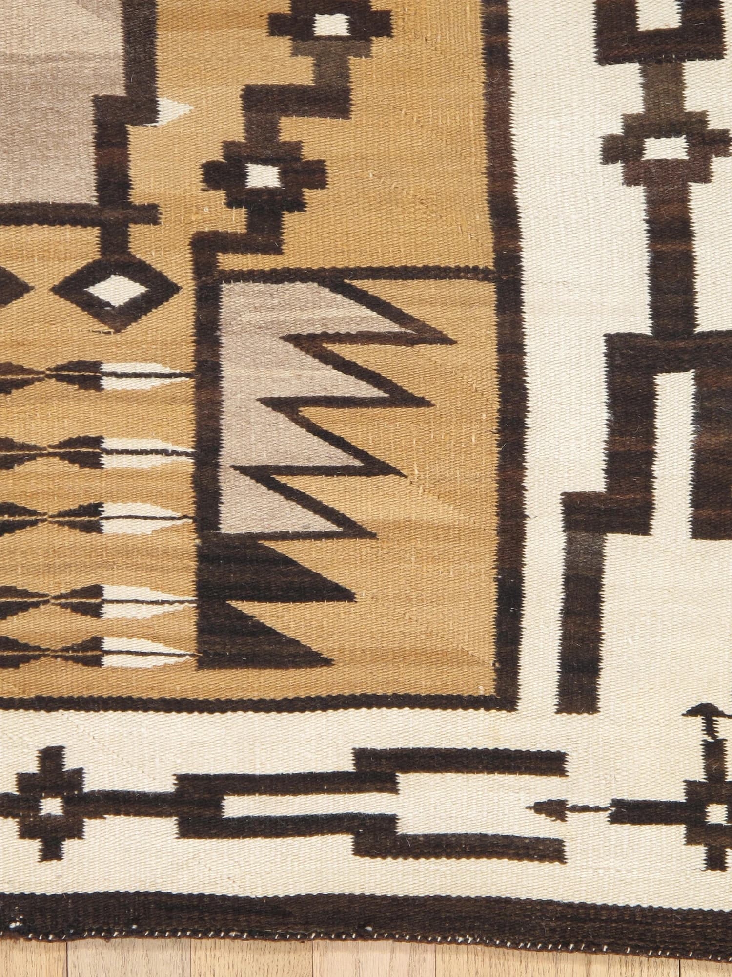 Navajo Geometric Rug, circa 1920, actual catalog view 3