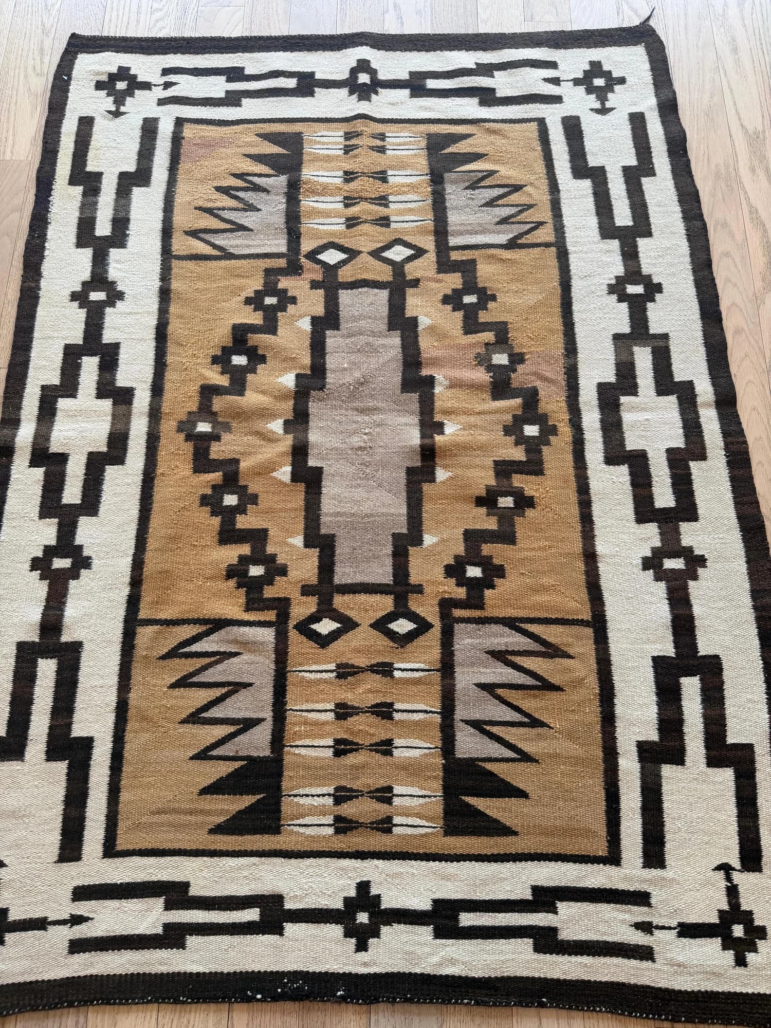 Navajo Geometric Rug, circa 1920, actual catalog view 8