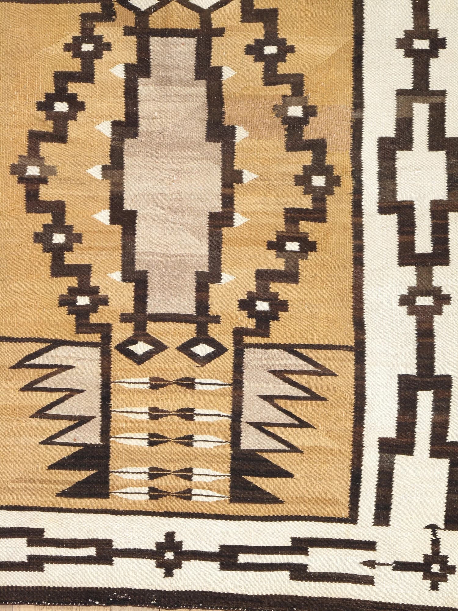 Navajo Geometric Rug, circa 1920, actual catalog view 4