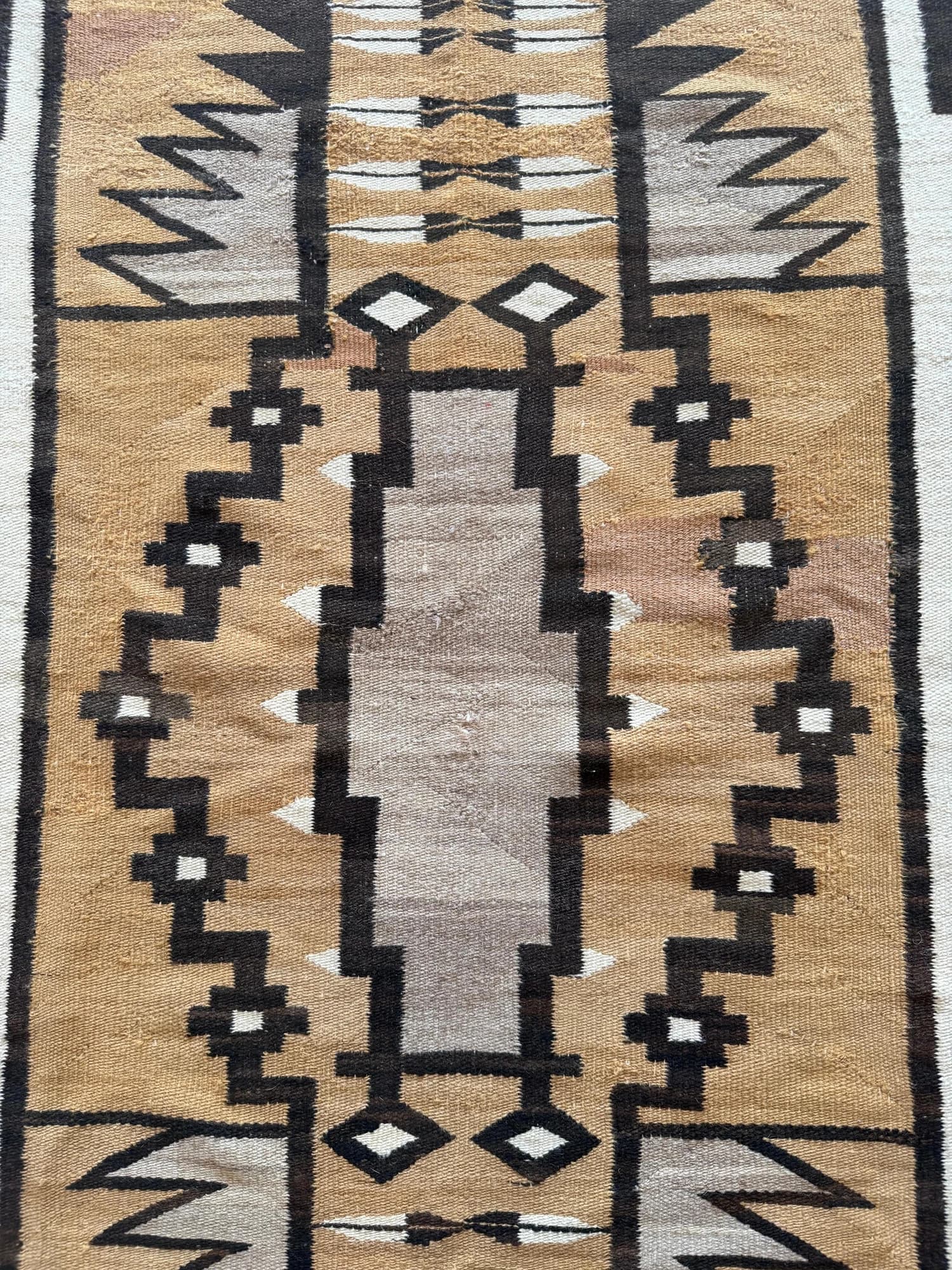 Navajo Geometric Rug, circa 1920, actual catalog view 9