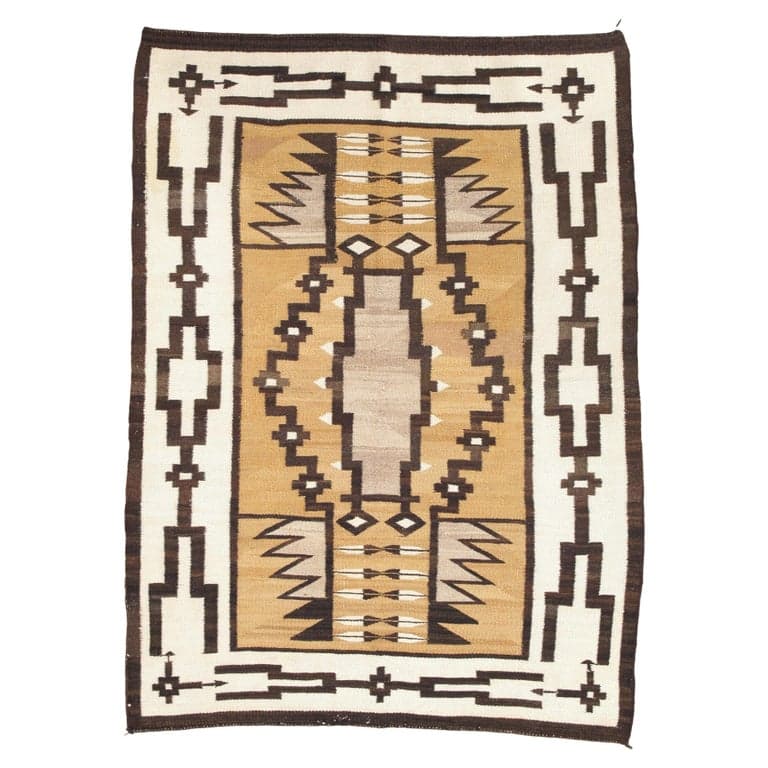 Navajo Geometric Rug, circa 1920