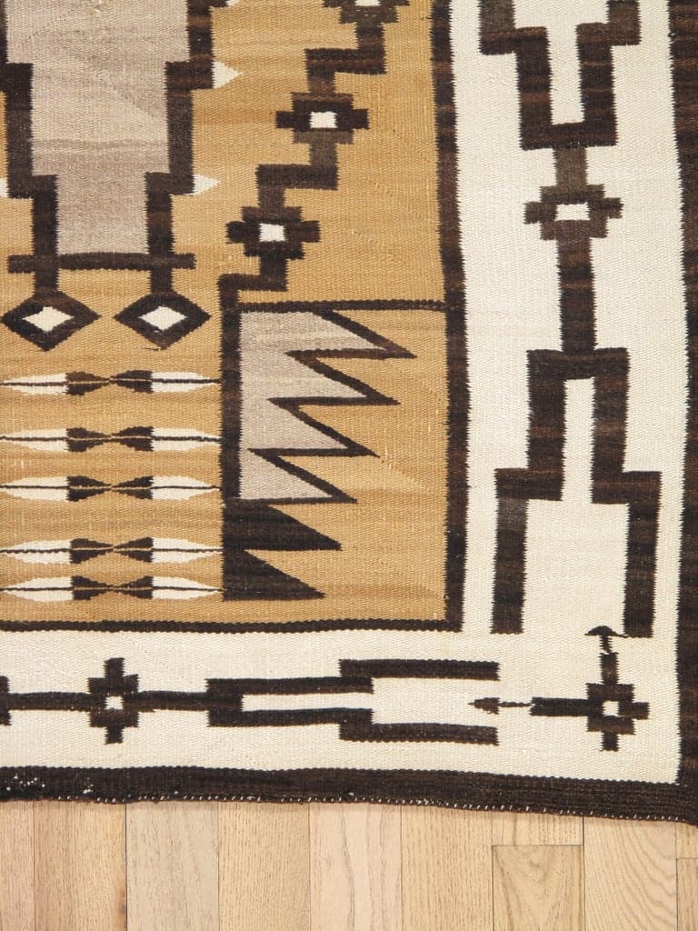 Navajo Geometric Rug, circa 1920, actual catalog view 2