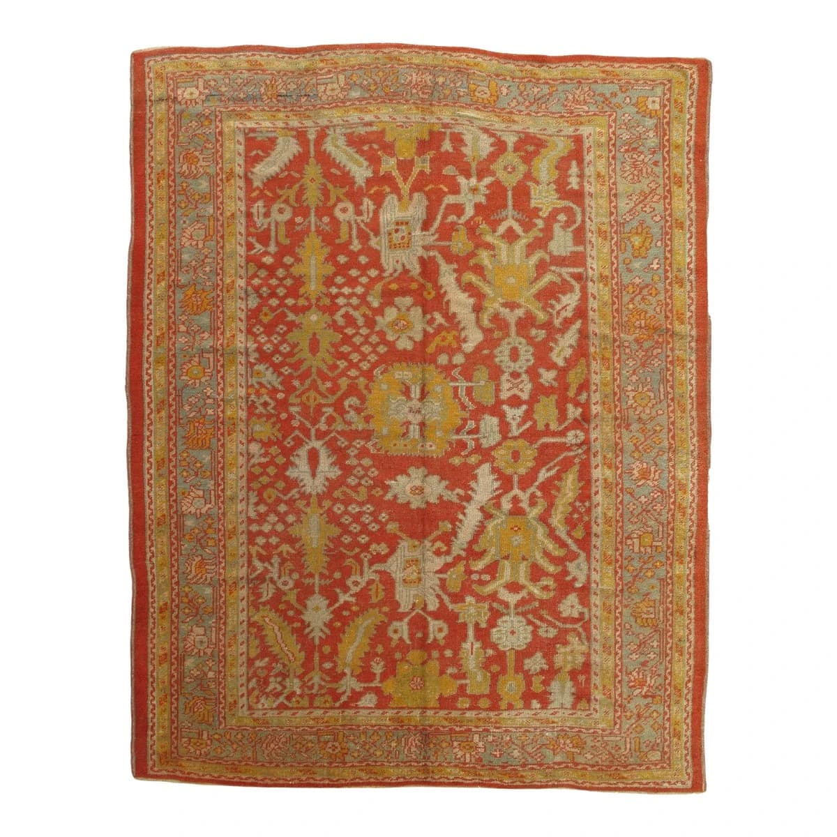 Antique Oushak Saffron