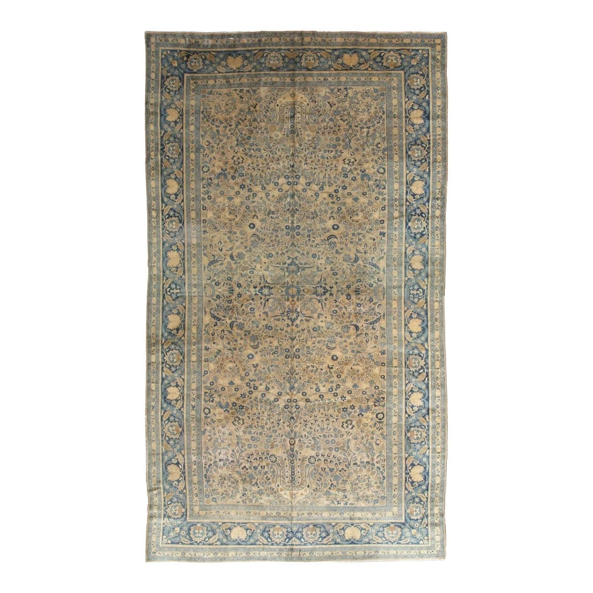 Antique Mashad Persian Weave Blue
