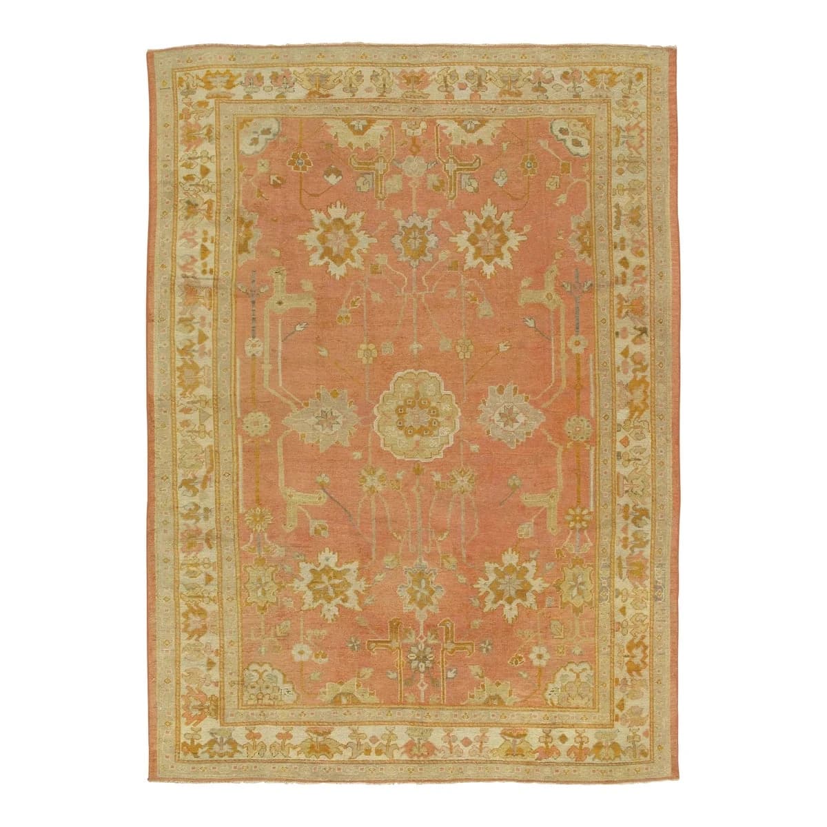 Antique Oushak Pink