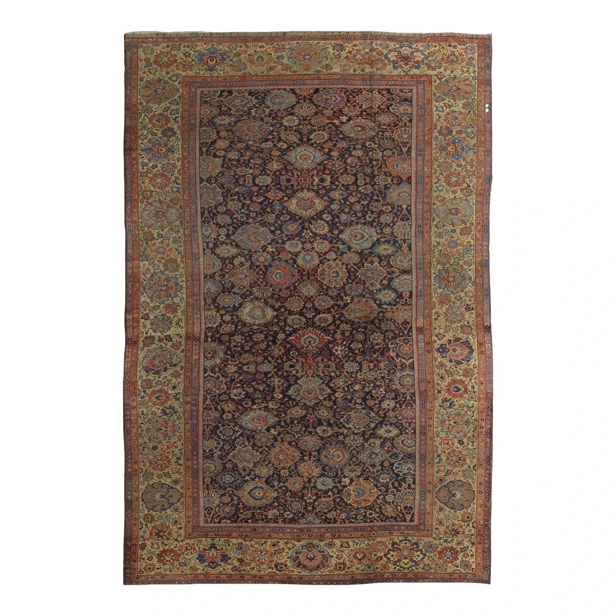 Antique Persian Sultanabad Navy Blue