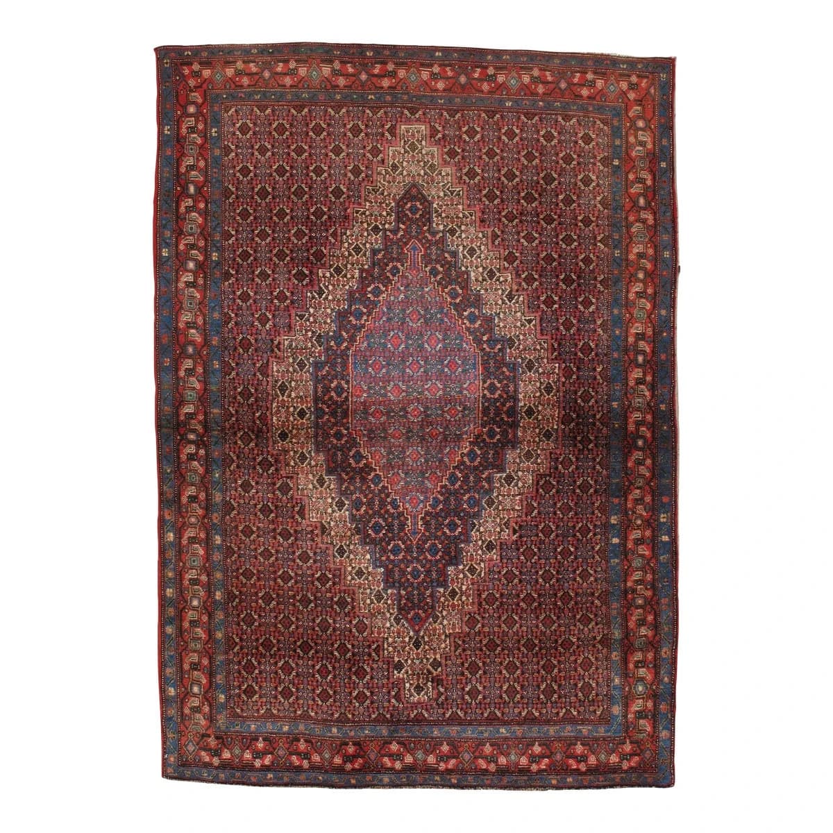 Vintage Persian Tabriz Wine Red