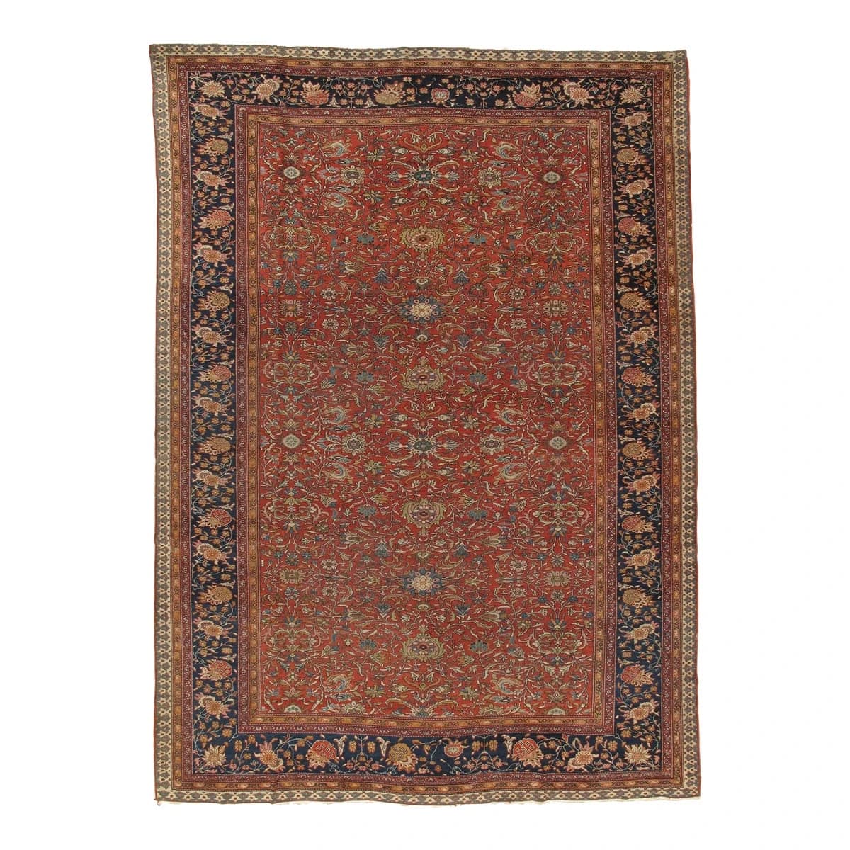 Antique Farahan Sarouk Ivory