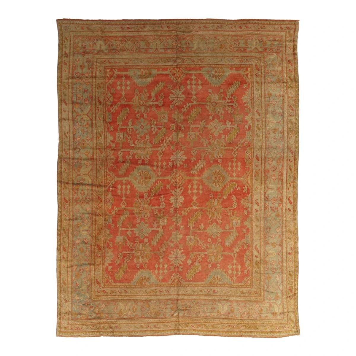 Antique Oushak Saffron