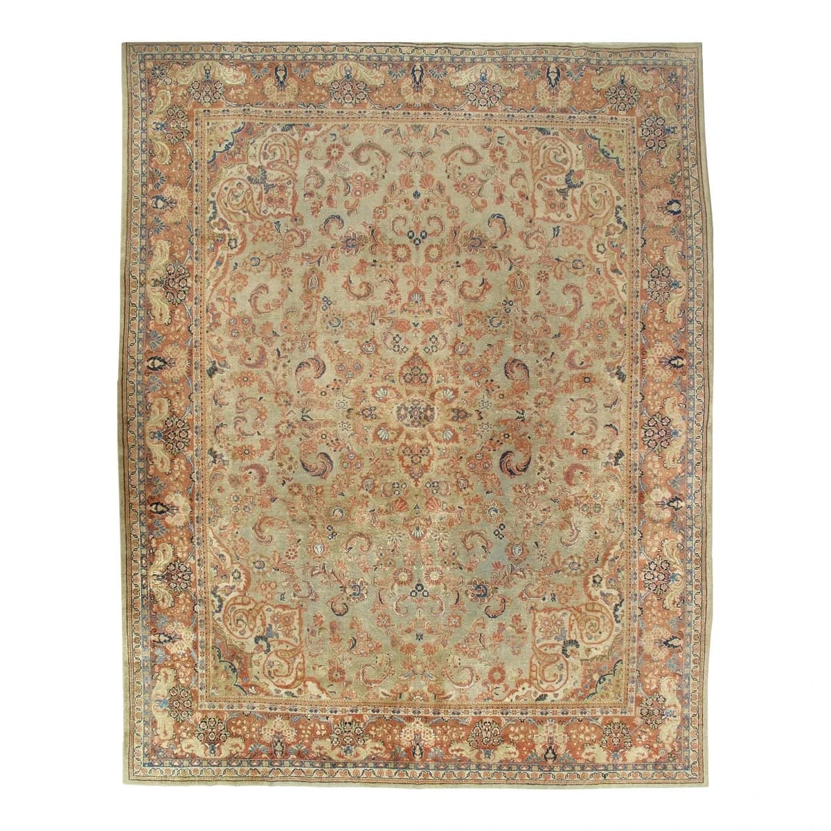 Antique Mahal Pale Green