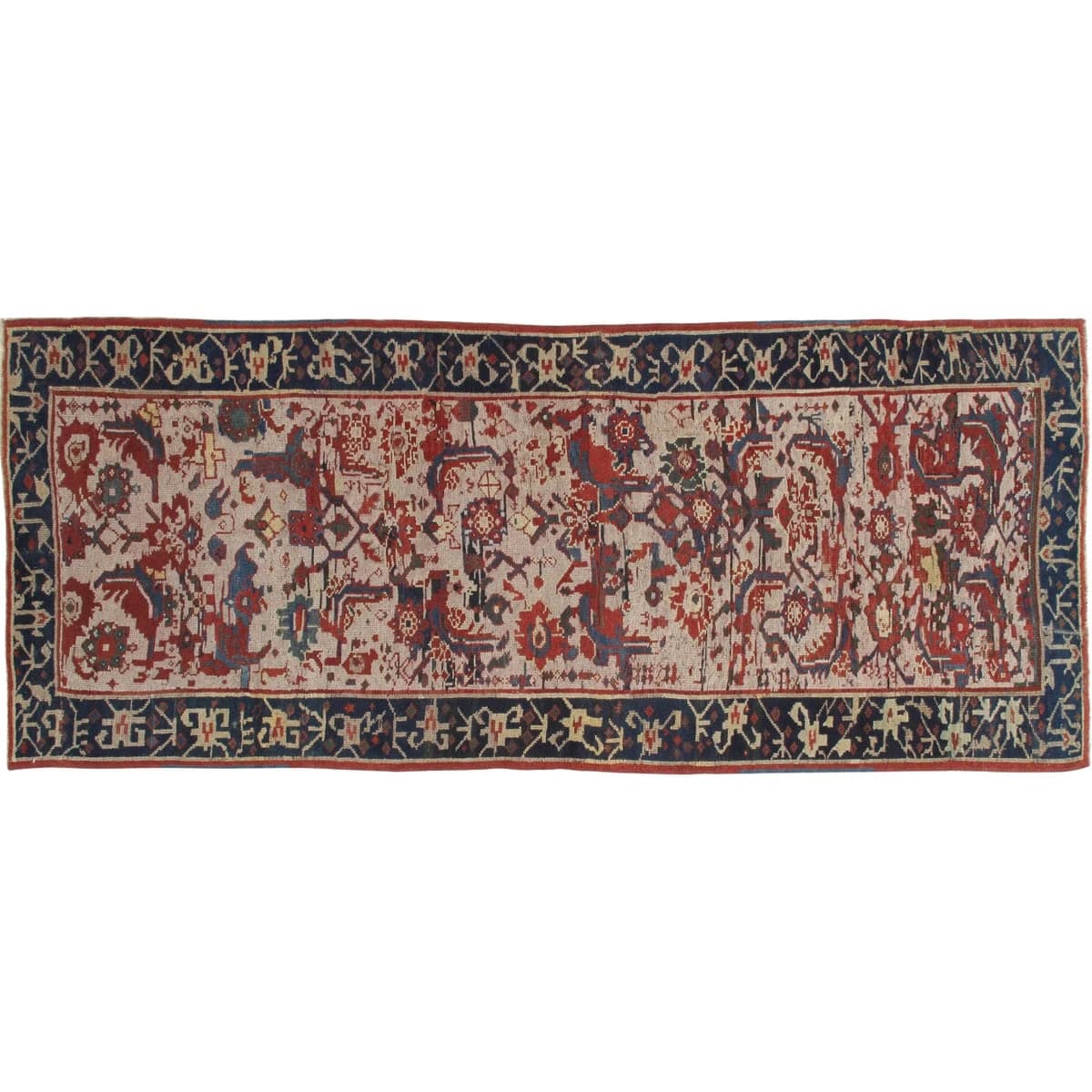Early 20th Century Antique Persian Runner Rug 3′2″ × 8′2″