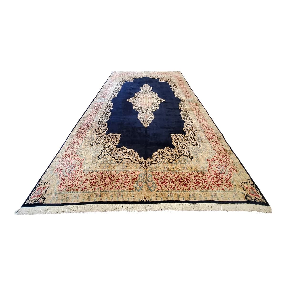 Mid 20th Century Vintage Persian Kerman Rug 15′ × 24′