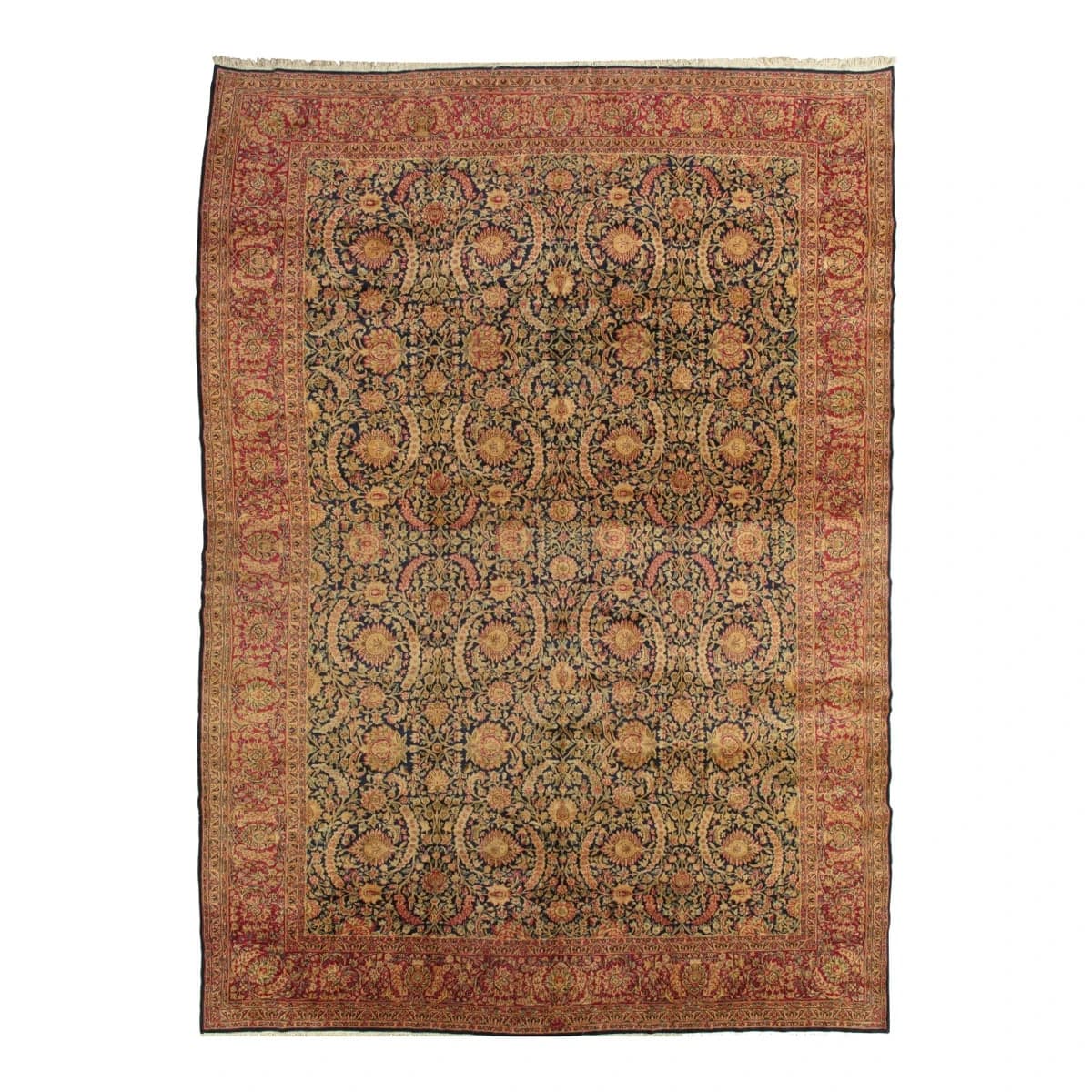 Early 20th Century Antique Kerman Persian Rug 11′5″ × 16′2″