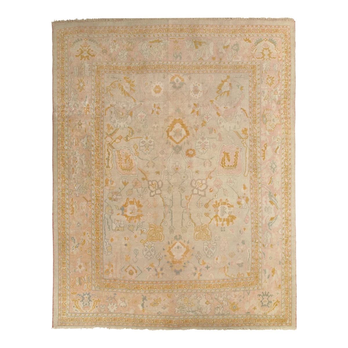 Antique Oushak Turkish Rug 10'2"x13'2"