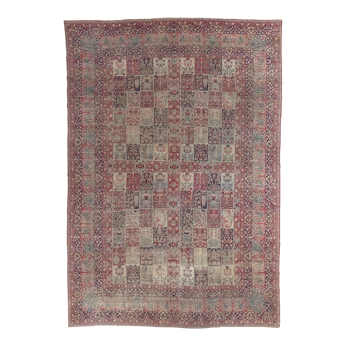 Antique Lavar Kerman Carpet