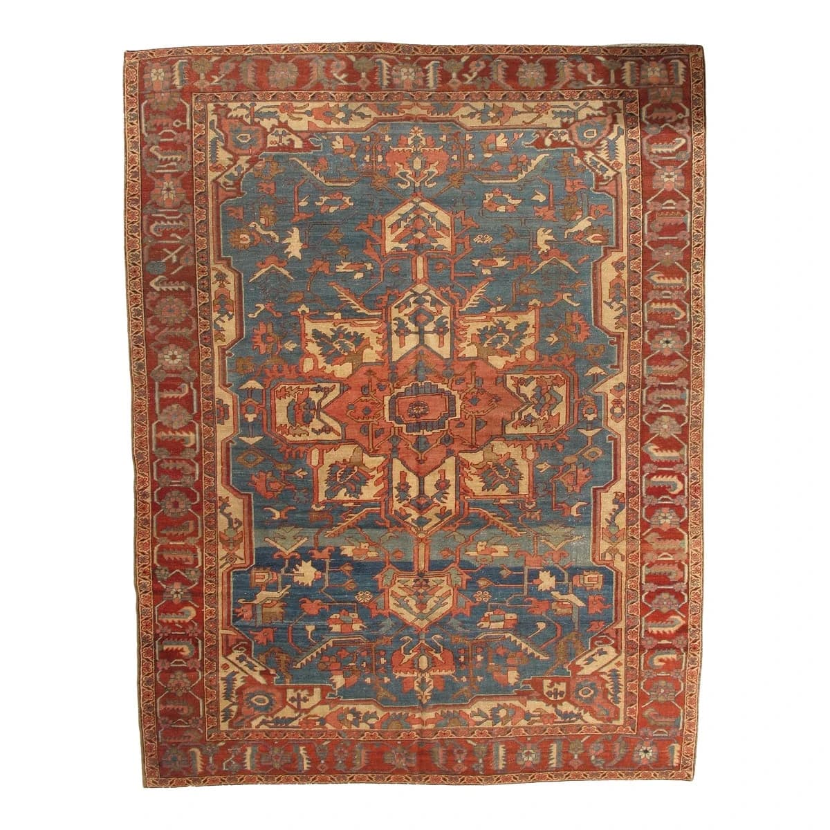 Antique Persian Serapi Carpet