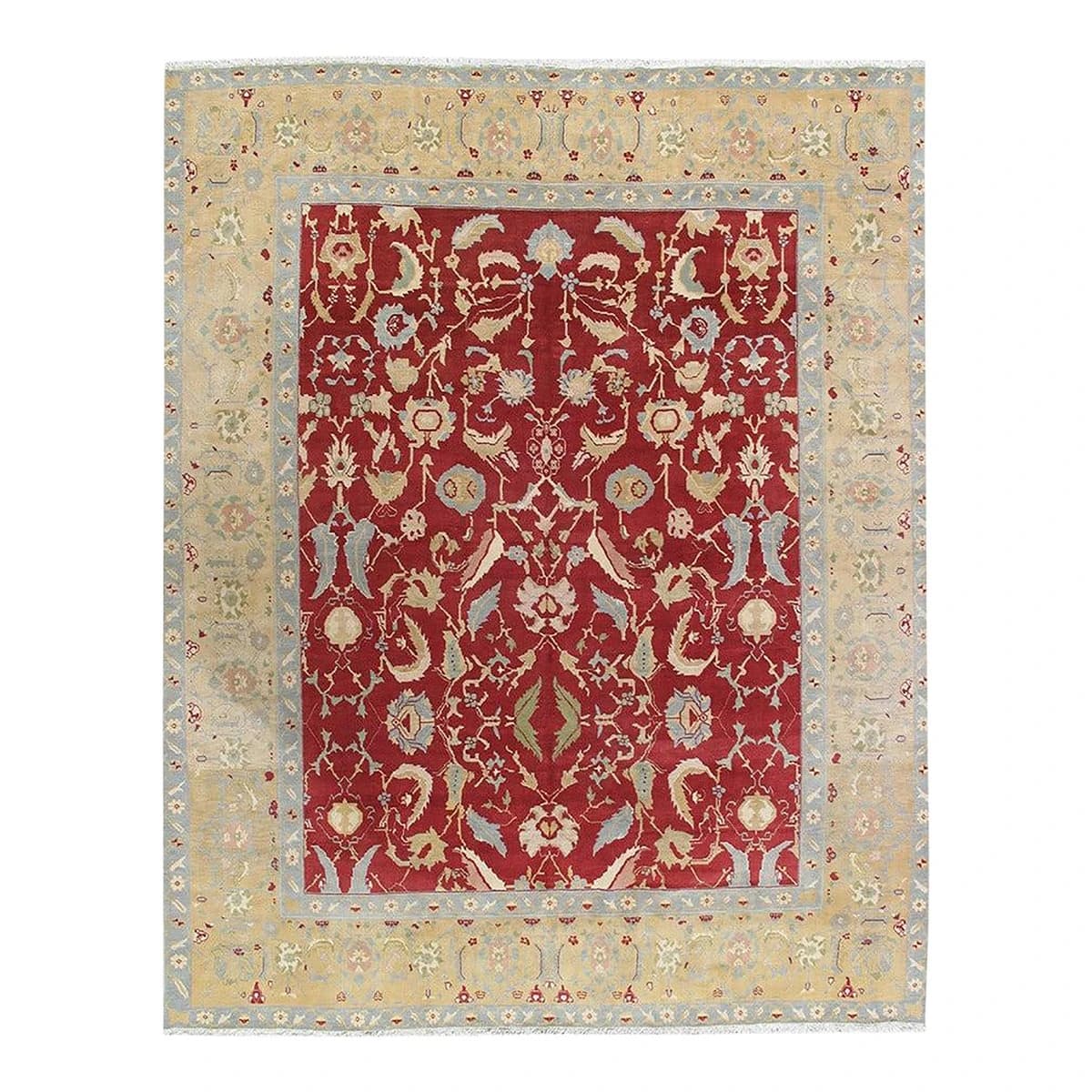 Vintage Indian Agra Carpet