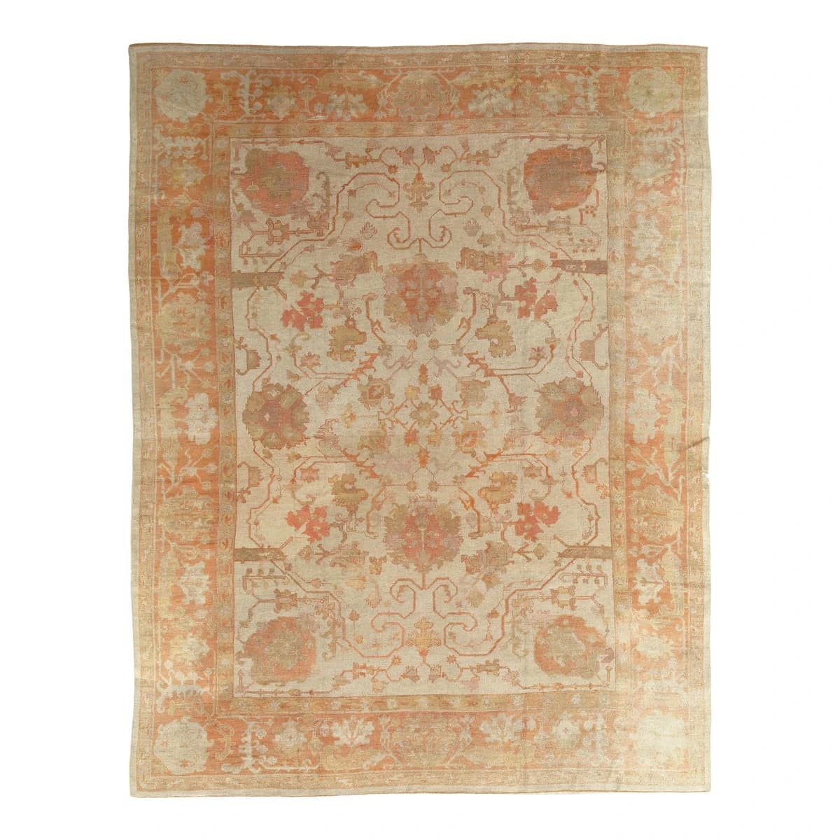 Antique Turkish Oushak Carpet