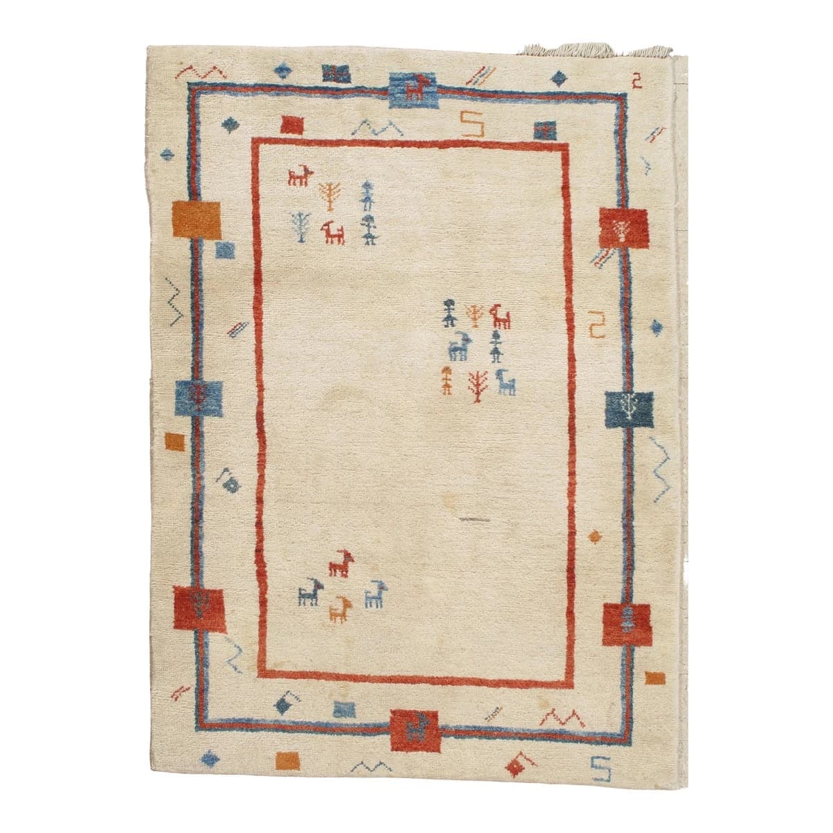 Vintage Persian Gabbeh Rug