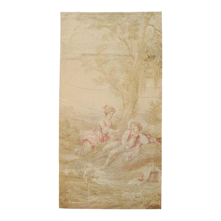 Antique 19th Century French Aubusson Tapestry