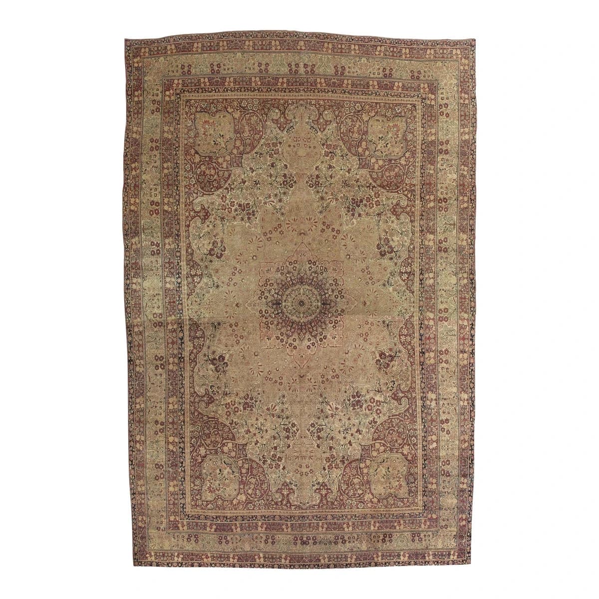 Antique Lavar Kerman Carpet