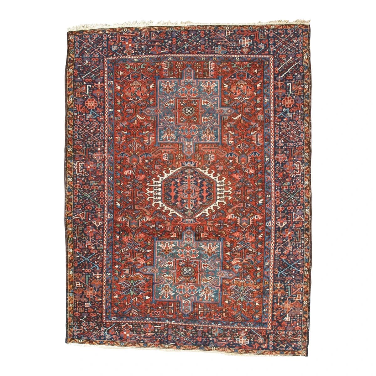 Vintage Persian Karaja Rug