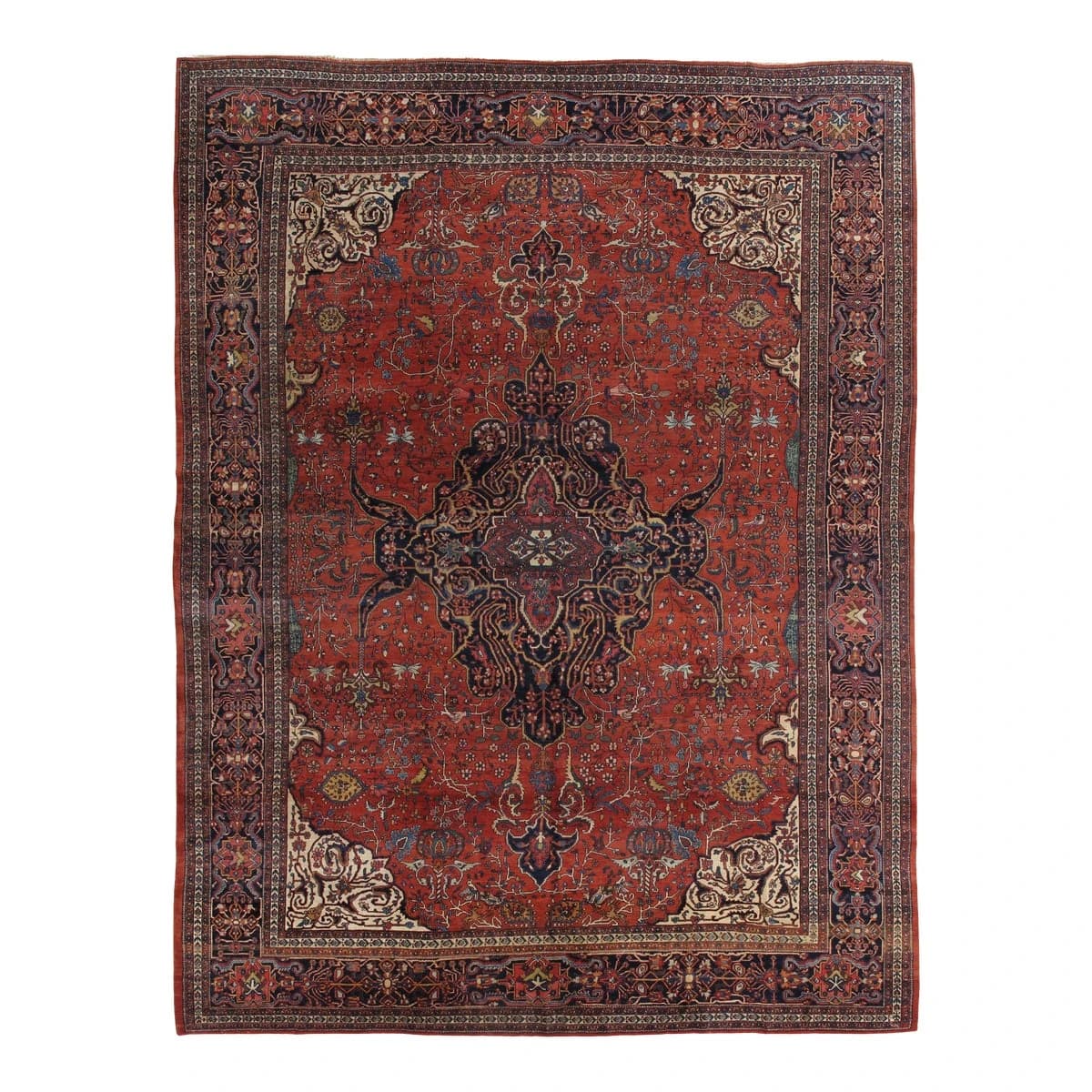 Antique Farahan Sarouk Carpet