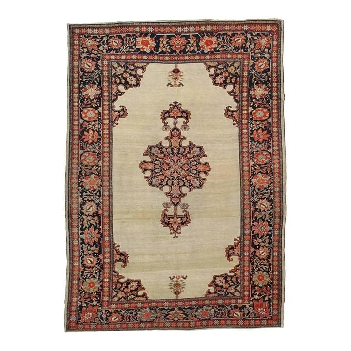 Antique Farahan Sarouk Rug