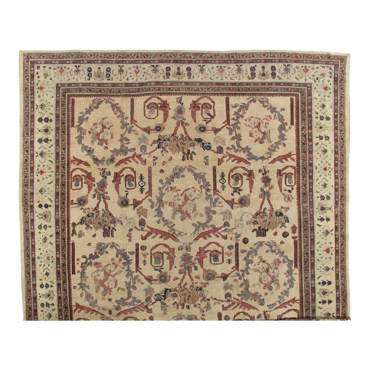 Antique Persian Sultanabad Carpet Rug