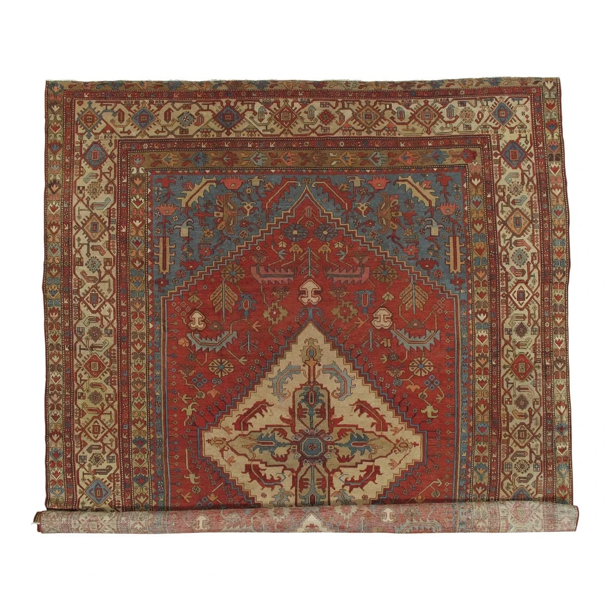 Antique Persian Serapi Carpet