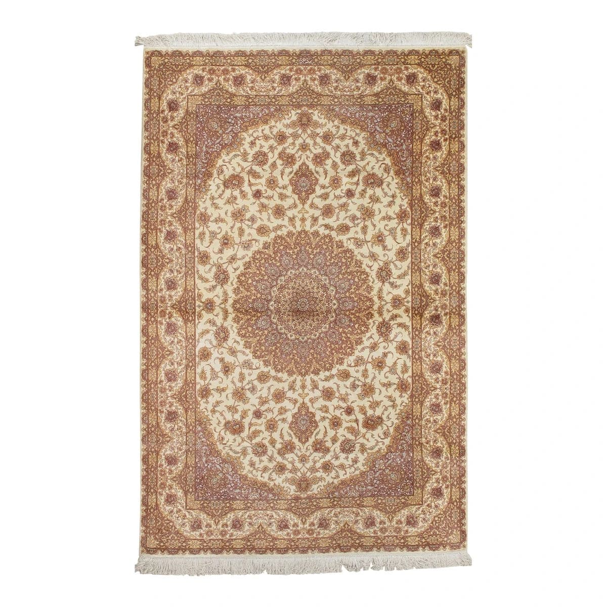 Late 20th Century Finely Woven Persian Silk Qum
