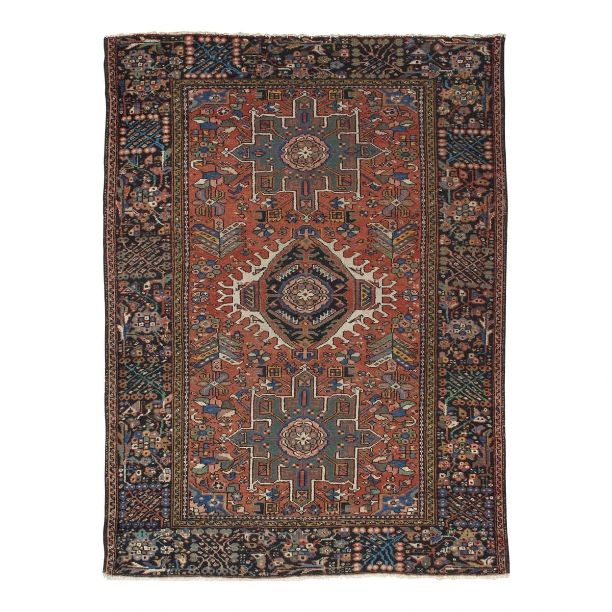 Vintage Persian Karaja Rug