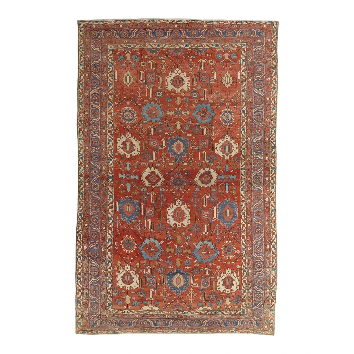 Antique Persian Serapi Carpet