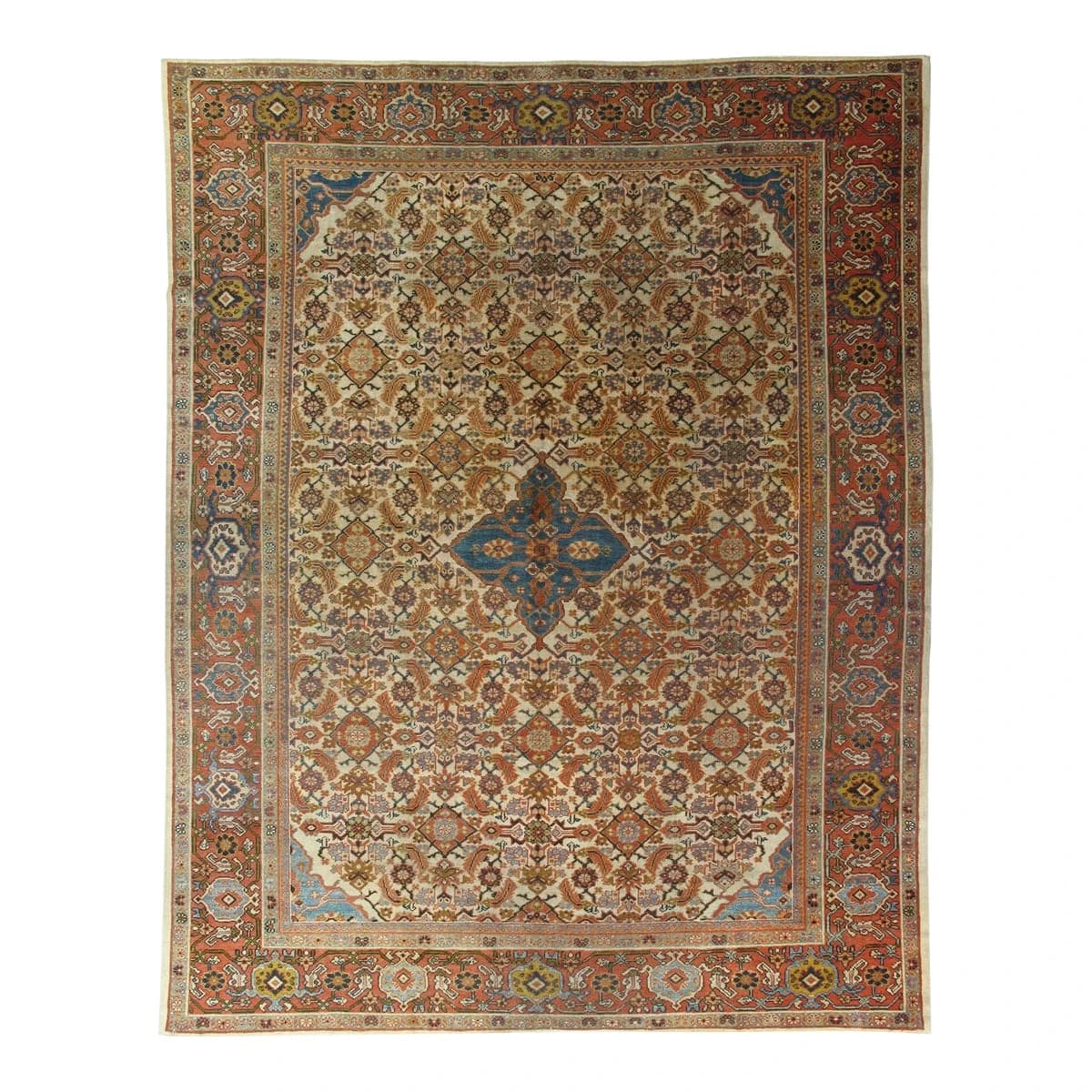 Antique Persian Sultanabad Rug 9 X 11'4