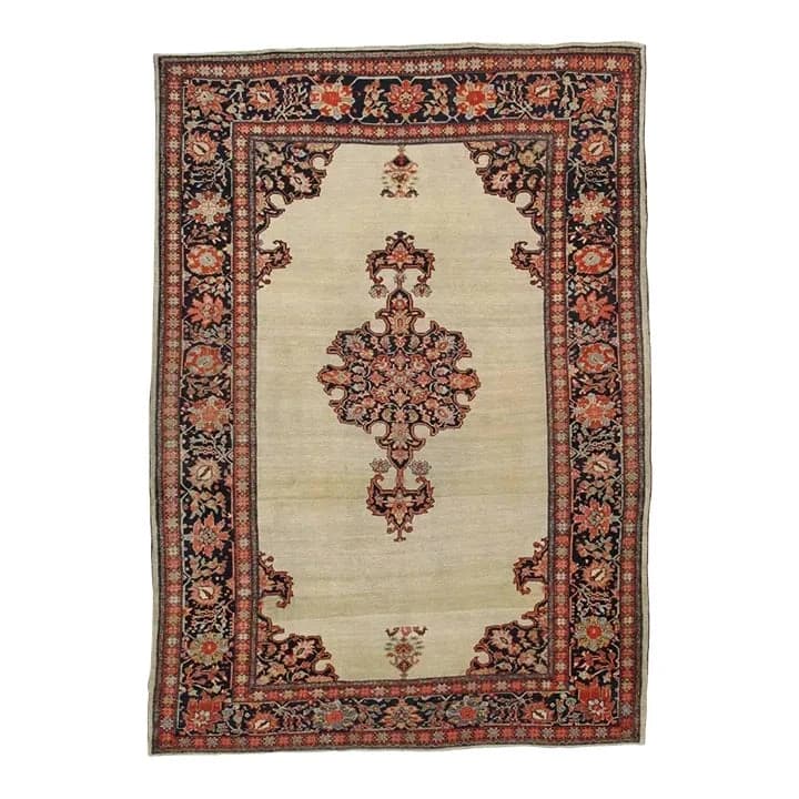 Antique Farahan Sarouk Rug