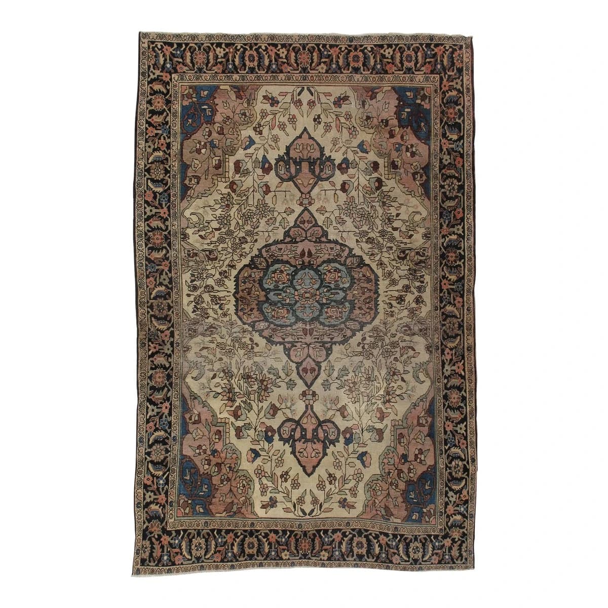 Antique Farahan Sarouk Rug