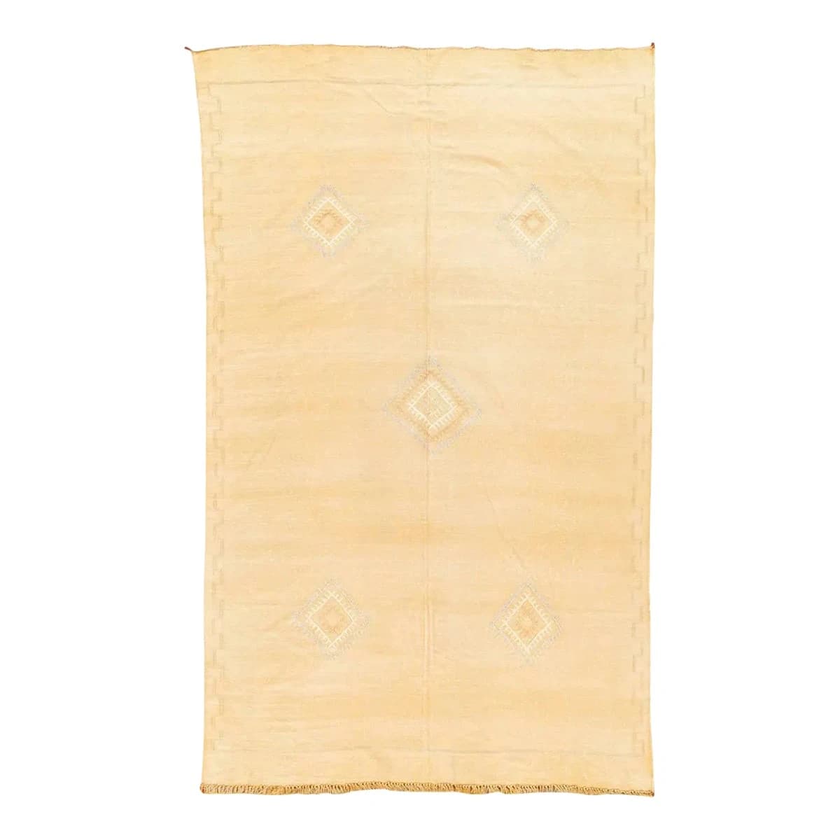 Moroccan Kilim with Silk Highlights