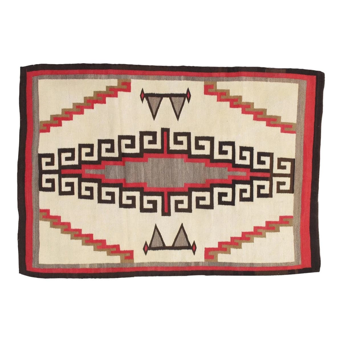Early 20th Century Style of Native American Antique Navajo Carpet