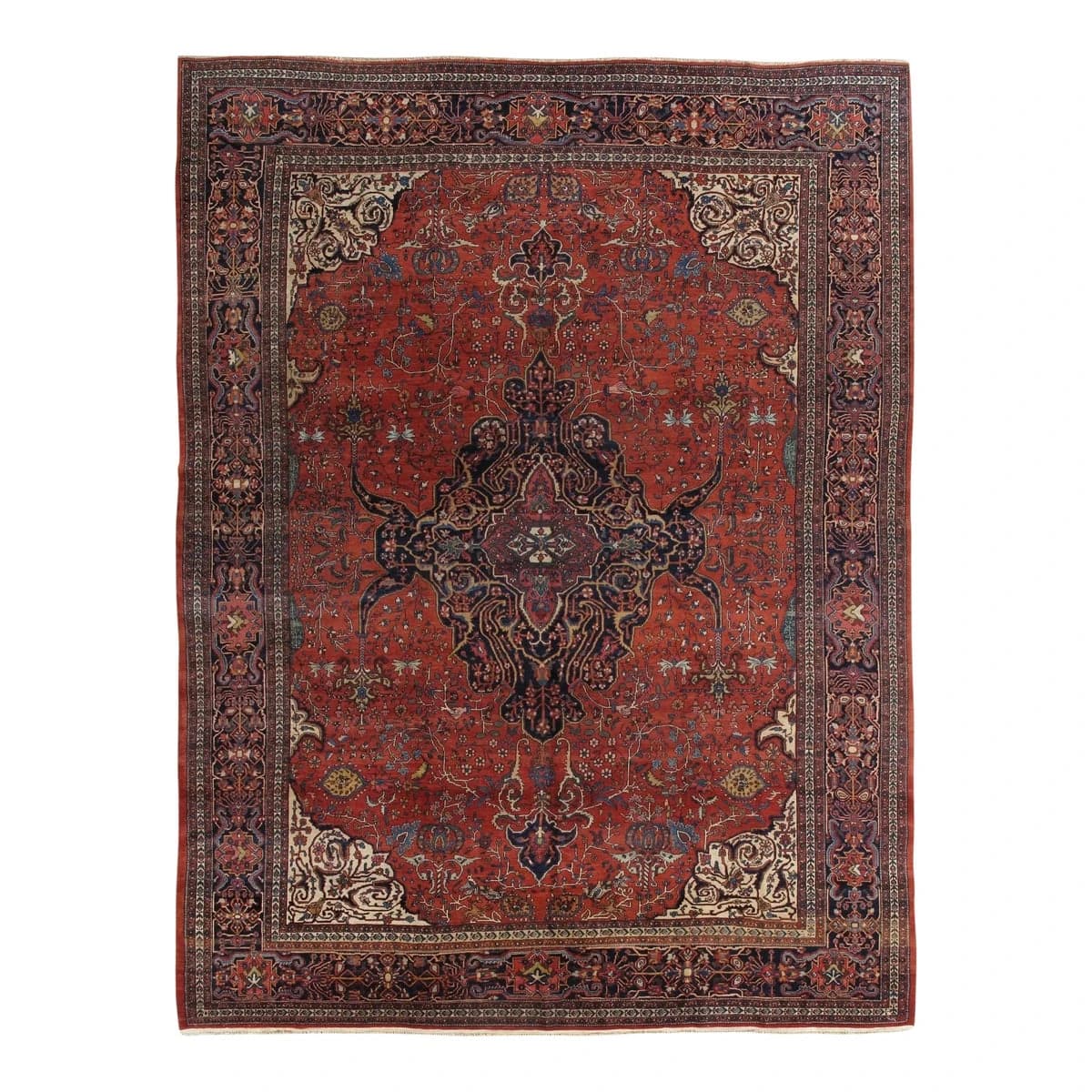 19th Century Antique Farahan Sarouk Carpet