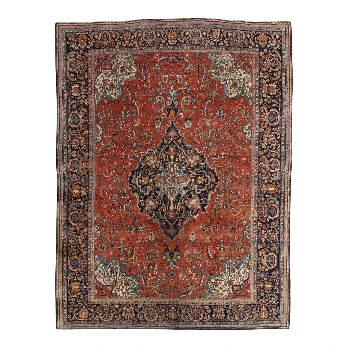 20th Century Antique Farahan Sarouk Rug