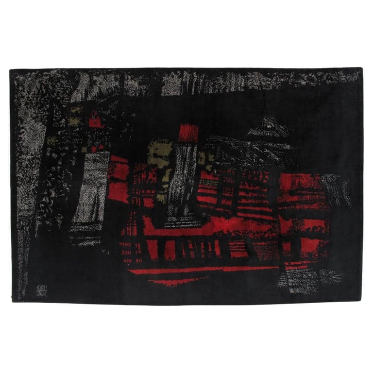 Maurice André Wool Rug, circa 1950